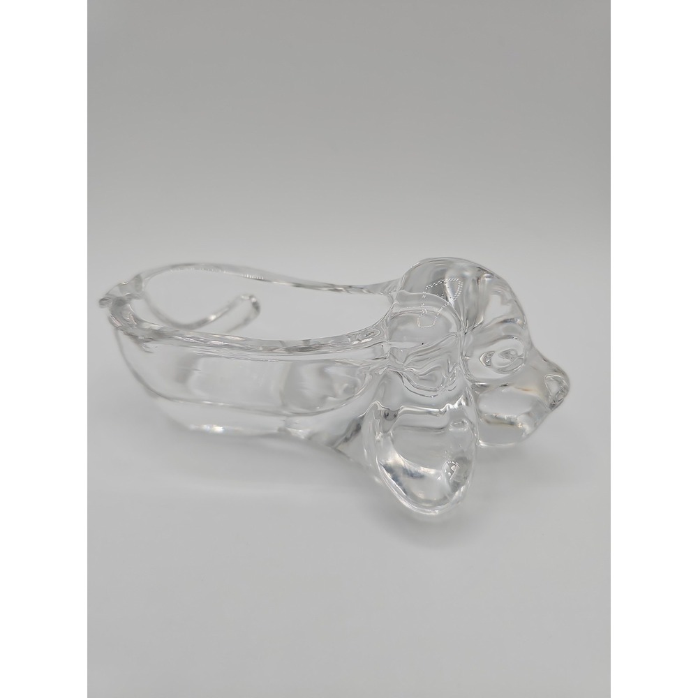 Full Lead Crystal Bassett Dog Ashtray - Trinket Dish/Bowl 5x1.5